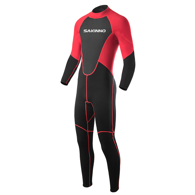 Men 2MM One-Piece Long-Sleeved Quick-Drying Wetsuit