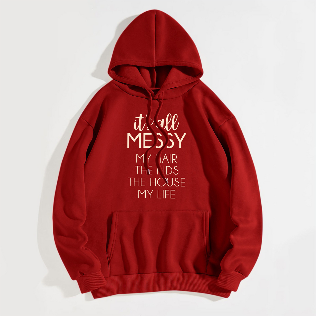 Casual Men Women Basic Letter Printing Thickened Hooded Sweater