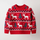 Kids Toddler Boys Girls Fashion Casual Cute Christmas Deer Round Neck Long Sleeve Knitwear Sweater