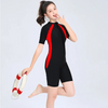 Kids Basic Color Blocking Quick-Drying Breathable One-Piece Swimsuit