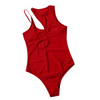 Women Sexy Solid Color Cut Out One-Pieces Swimwear