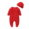 (Buy 1 Get 2) Kids Baby Girls Spring Autumn Fashion Casual Cute Bow Long Sleeve Romper