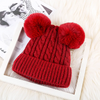 (Buy 1 Get 1) Women Plush Winter Knitted Fluffy Ball Warm Hats