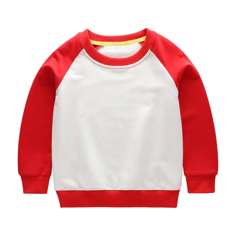 Children Kids Toddlers Fashion Boys Girls Patchwork Color Blocking Long Sleeve Basic Sweatshirt