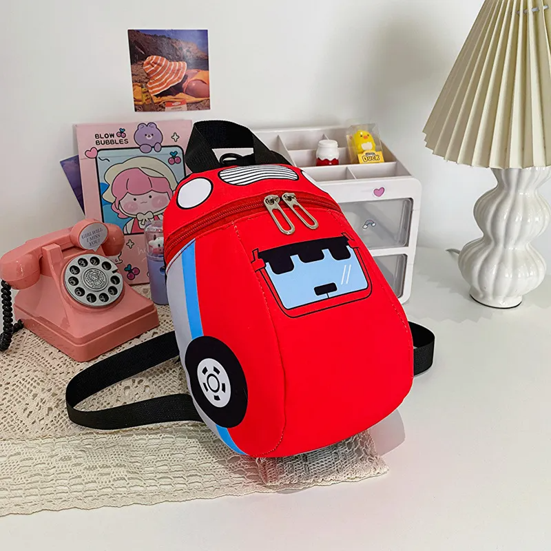 Children Kids Baby Fashion Cartoon Car Canvas School Bag Backpack