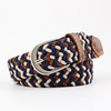 (Buy 1 Get 1) Men Women Fashion Casual Versatile Solid Color Canvas Woven Metal Buckle Belt