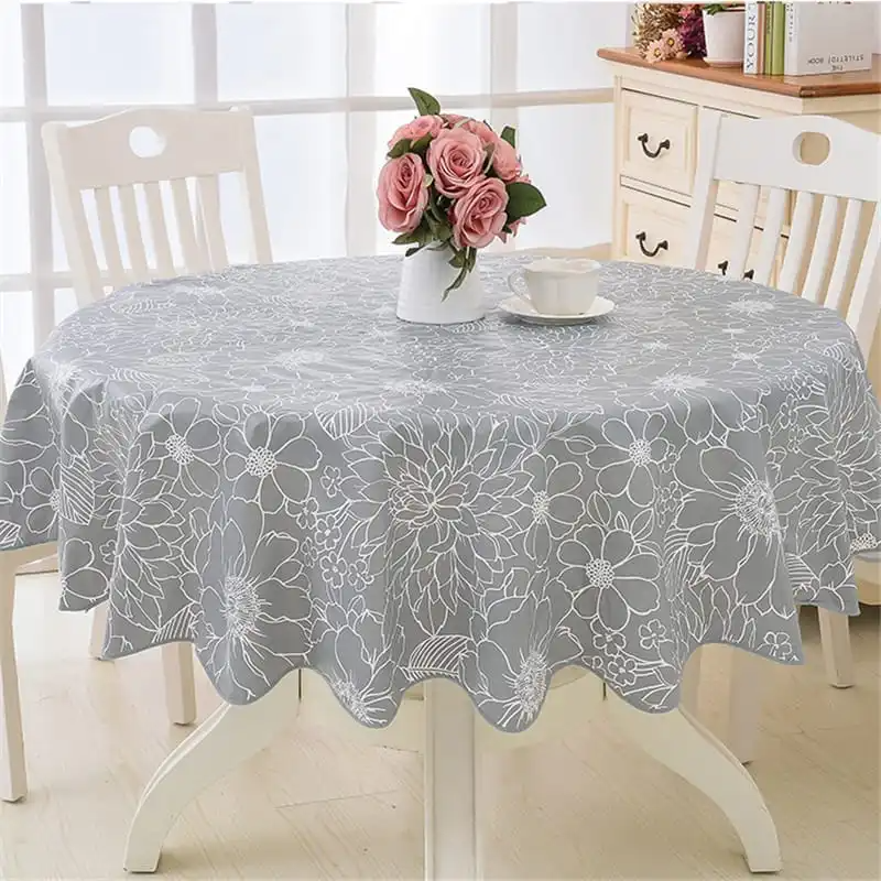 180cm/200cm Waterproof Round Table Cloth