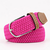 Unisex Stretch Elastic Braided Canvas Belt