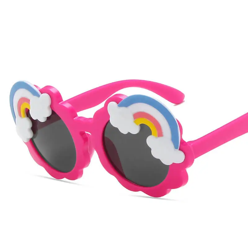 Girls Cute Rainbow Pattern Design Sunglasses