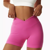 Women Fashion Solid Color Sports Tight Yoga Shorts