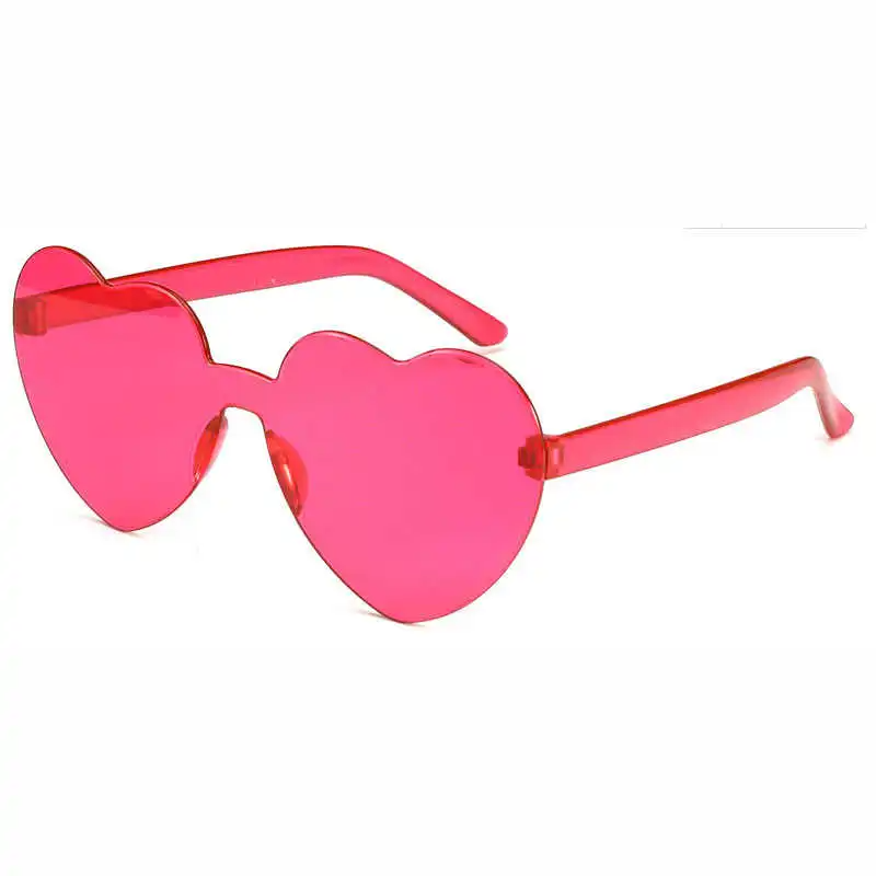 (Buy 1 Get 2) Fashion Women Cute Heart-Shape Rimless Sunglasses