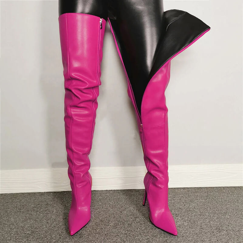 Women Fashionable Plus Size Over-The-Knee Boots