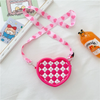 Kids Girls Fashion Sweet Candy Color Heart Shaped Silicone Mini Crossbody Bag