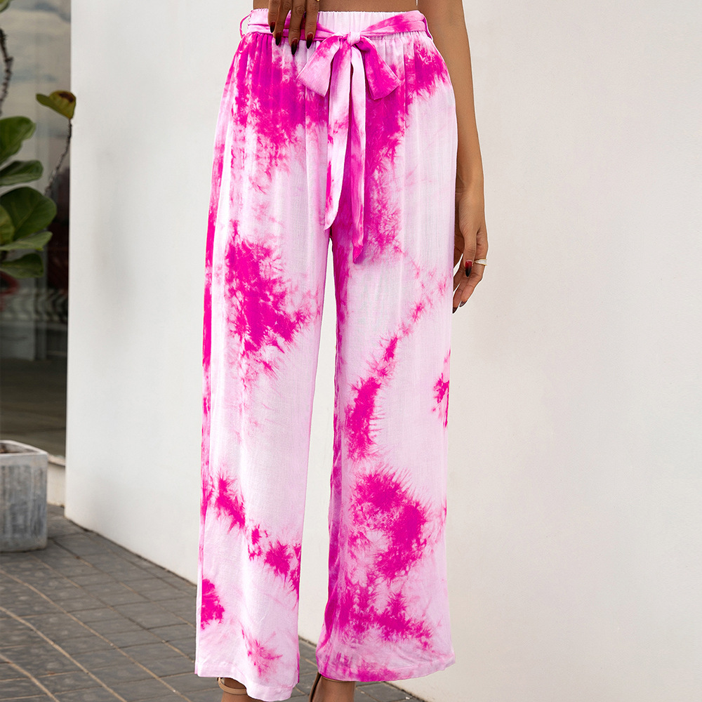 Women'S Fashion Casual Tie Dye Wide Leg Pants