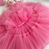 Kids Toddler Girls Fashion Party Cute Sweet Solid Color Bow Pleated Sleeveless Mesh Party Tutu Dress