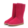 Winter Women Plus Size Fashionable Solid Color Velvet Warm High Barrel Snow Boots