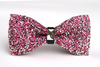 (Buy 1 Get 1) Men'S Casual Fashion Rhinestone Exquisite Nightclub Solid Color Bow Tie