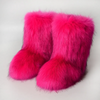 Women Plus Size Fashionable Multicolor Plush Thickened Warm Non-Slip Snow Boots