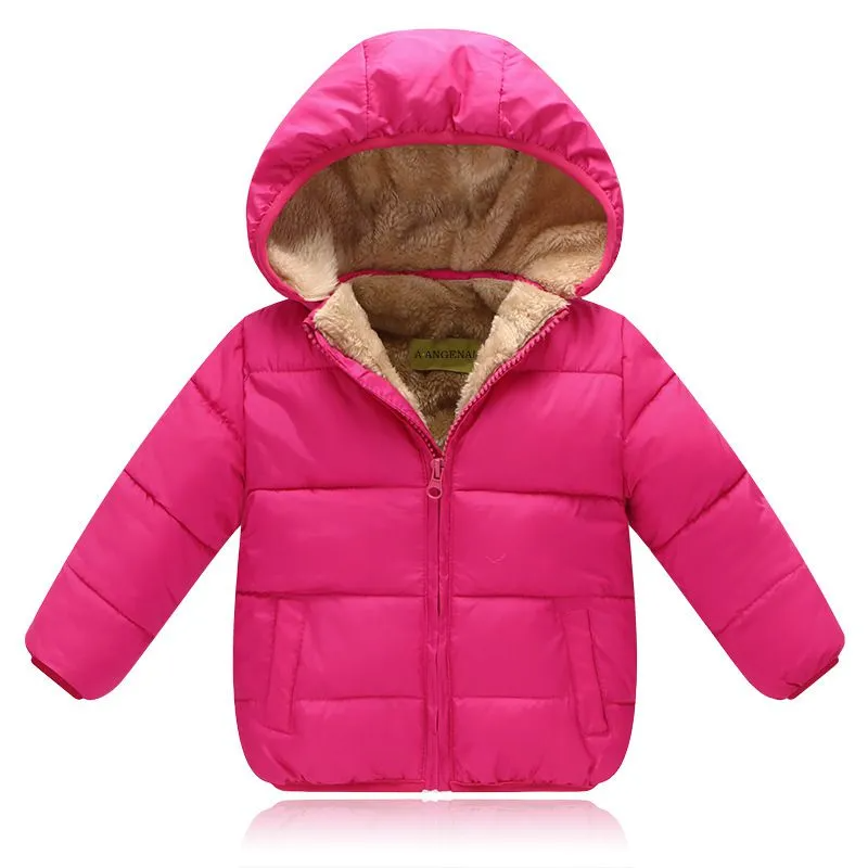 Baby  Hooded Plus Velvet Thickening Jacket