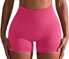 (Buy 1 Get 1) Women Basic High Waist Abdominal Hip Tight Seamless Yoga Running Sports Fitness Breathable Shorts