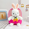 Children Kids Baby Fashion Boys Girls Cartoon Rabbit Doll Plushtoy Backpack School Bag