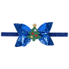 Kids Christmas Glitter Bow Headband Tiara