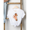 2 Pieces  Women'S Cartoon Cute Butterfly Print Round Neck Short Sleeve T-Shirt