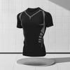 Men Casual Round Neck Short-Sleeved Quick-Drying Breathable Sports Top