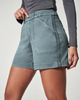 Women Fashion Casual Solid Color Stretch Shorts