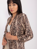 Women Fashion Casual British Style Leopard Snake Print Long Sleeve Suit Jacket Blazers