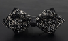 (Buy 1 Get 1) Men'S Casual Fashion Rhinestone Exquisite Nightclub Solid Color Bow Tie