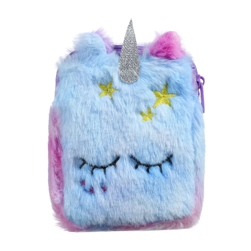 (Buy 1 Get 2) Plush Unicorn Shoulder Bag Coin Purse