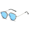 (Buy 1 Get 1) Men Punk Solid Color Metal Frame Sunglasses