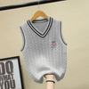 Kids Fashion Letter Pattern Knitting Vest