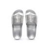 Women Leisure Rhinestone Decor Striped Flats Slippers Shoes