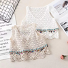 Women Fashion Tassel Hollow Crochet Camisole Top