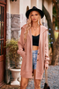 Women Winter Autumn Casual Long Sleeve Solid Color Hooded Knitted Sweater Cardigan