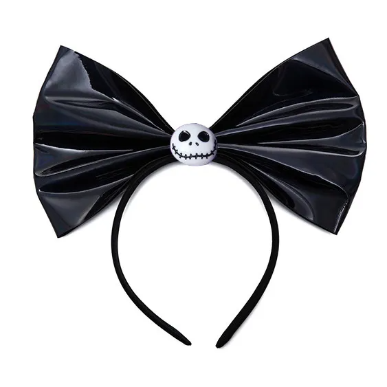 Kids Pumpkin Skull Ghost Halloween Bow Headband