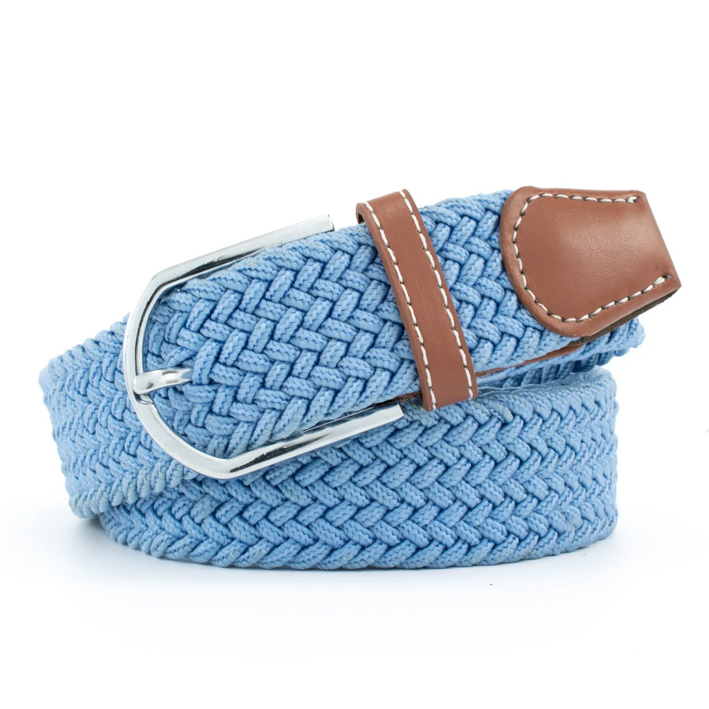 Unisex Stretch Elastic Braided Canvas Belt