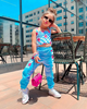 Kids Toddler Big Girls Summer Fashion Casual Cute Color Matching Playd Smiley Face Vest Trousers Set