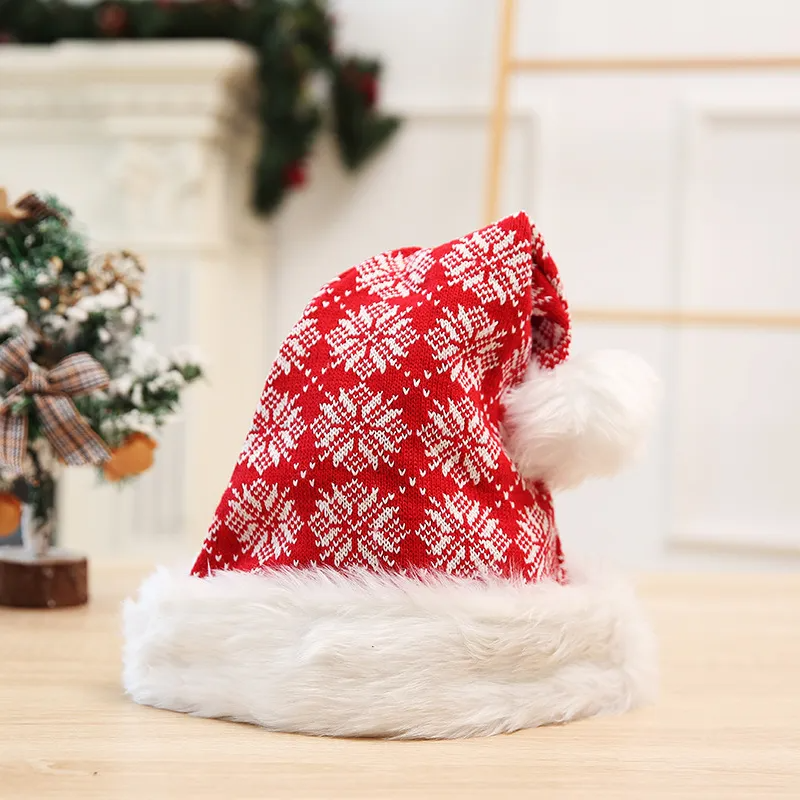 (Buy 1 Get 1) Kids Party Christmas Plush Loose Long Knitted Stripe Hat