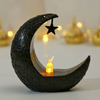 (Buy 1 Get 2) Retro Middle East Wind Lamp Decoration LED Star Moon Candle Holder Electronic Candle