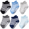 Toddlers Newborn Baby Fashion Boys Girls Casual Non-Slip Socks 6pairs Set