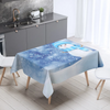 Christmas Table Decoration Rectangular Coffee Table Waterproof And Dustproof Tablecloth Tableware