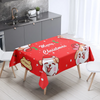 Christmas Table Decoration Rectangular Coffee Table Waterproof And Dustproof Tablecloth Tableware