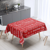 Christmas Table Decoration Rectangular Coffee Table Waterproof And Dustproof Tablecloth Tableware