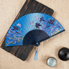 Creative Chinese Style Butterfly Flower Print Bamboo Folding Fan