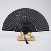 Classical Chinese Style Butterfly Floral Dragonfly Printed Bamboo Tassel Folding Fan