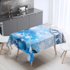 Christmas Table Decoration Rectangular Coffee Table Waterproof And Dustproof Tablecloth Tableware