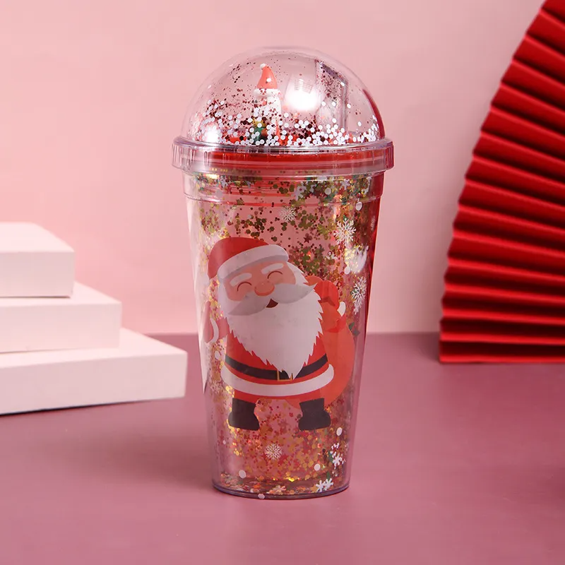 (Buy 1 Get 1) Creative Santa Christmas Tree Plastic Suction Cup Tableware